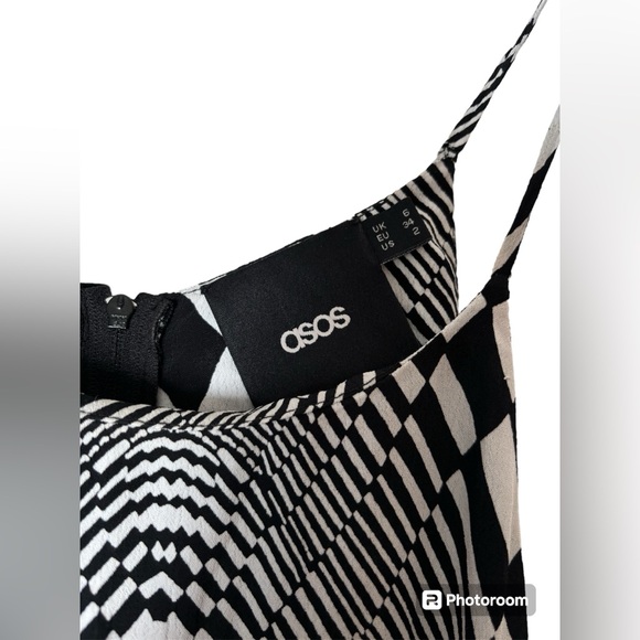 ASOS floor length optical illusion dress - Picture 4 of 6